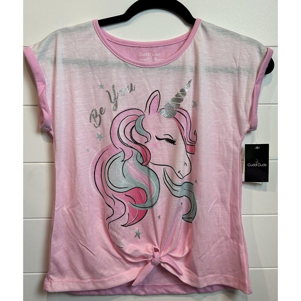 Cuddl‎ Duds Pajama Shirt Girl's Large (10-12) Unicorn NWT
